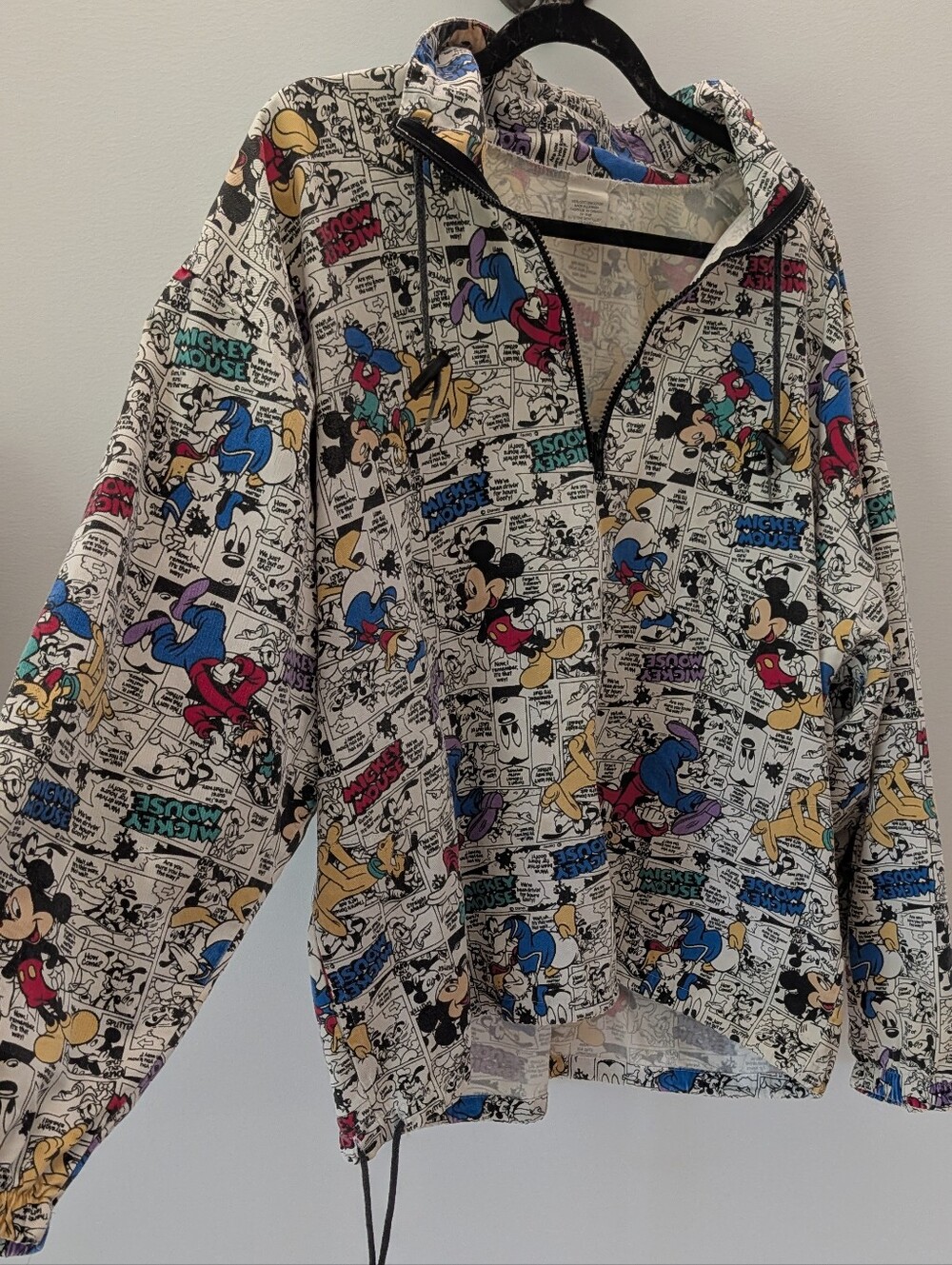 Vintage 90s Disney Mickey Mouse Comic Strip Print 2-Piece Set Tracksuit M/L